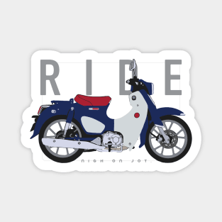 Ride super cub blue Sticker